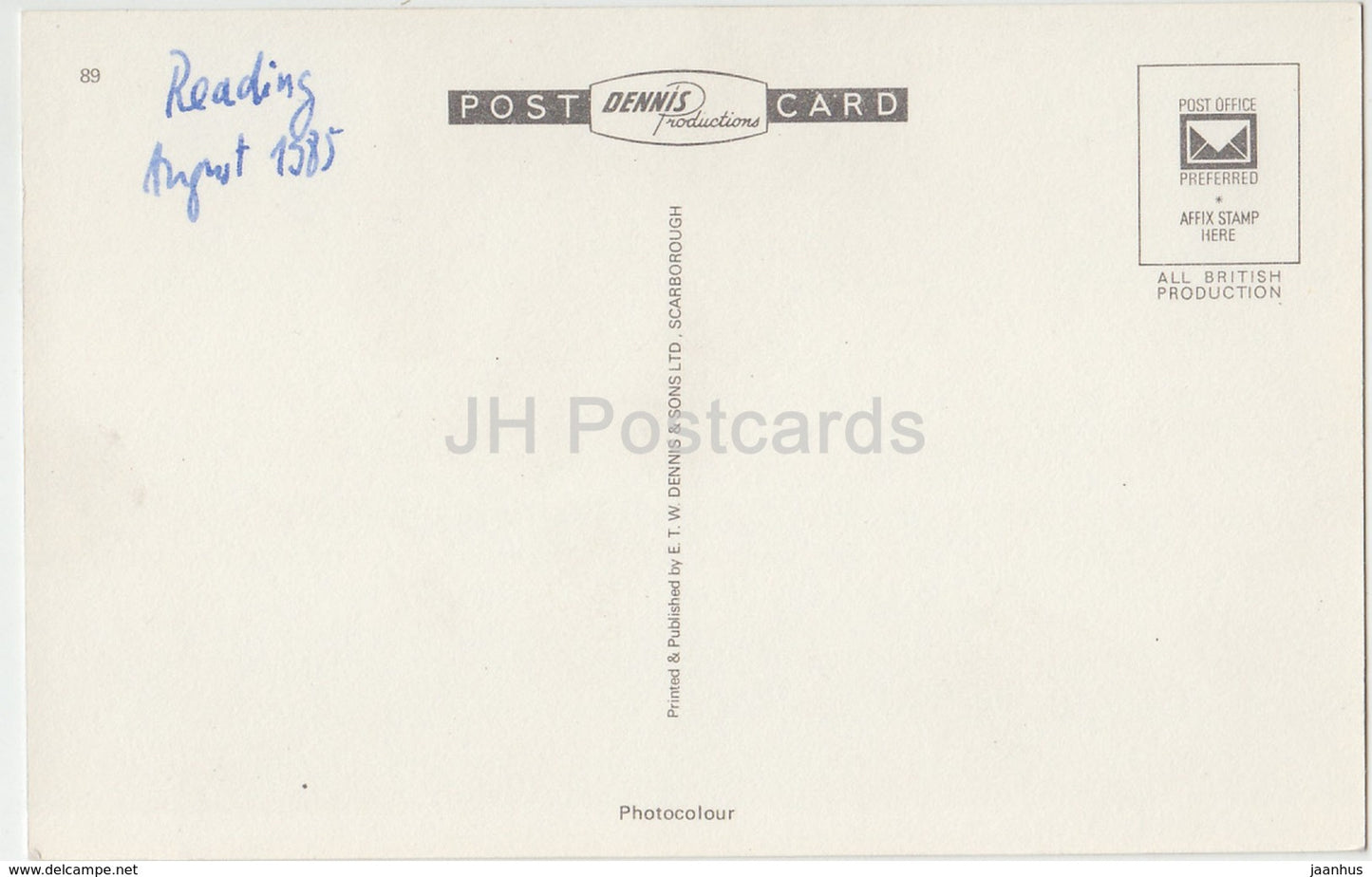 Reading - Forbury Gardens - R.0350 - 1985 - United Kingdom - England - used