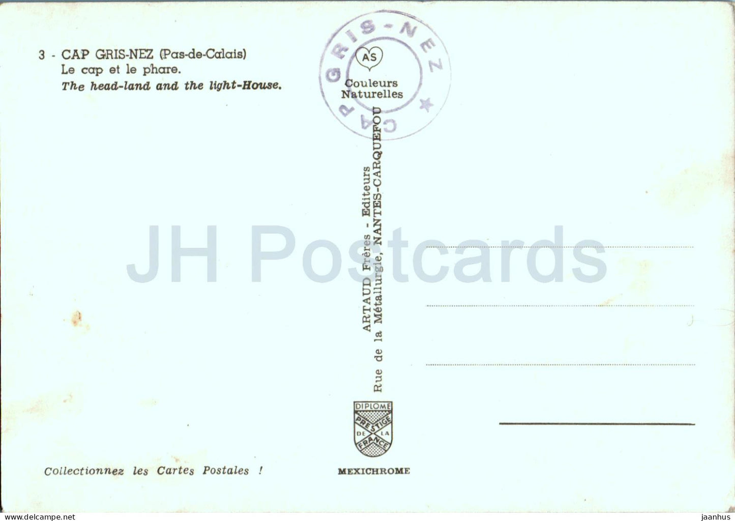 Cap Gris Nez - Le Cap et le Phare - The Headland - phare - 3 - France - inutilisé
