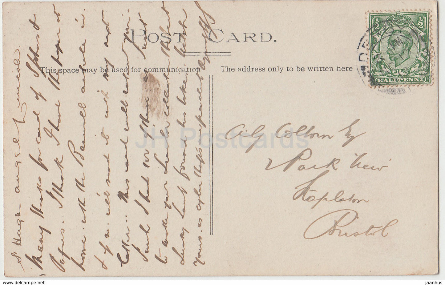 Innenraum der Kirche - alte Postkarte - Vereinigtes Königreich - England - gebraucht