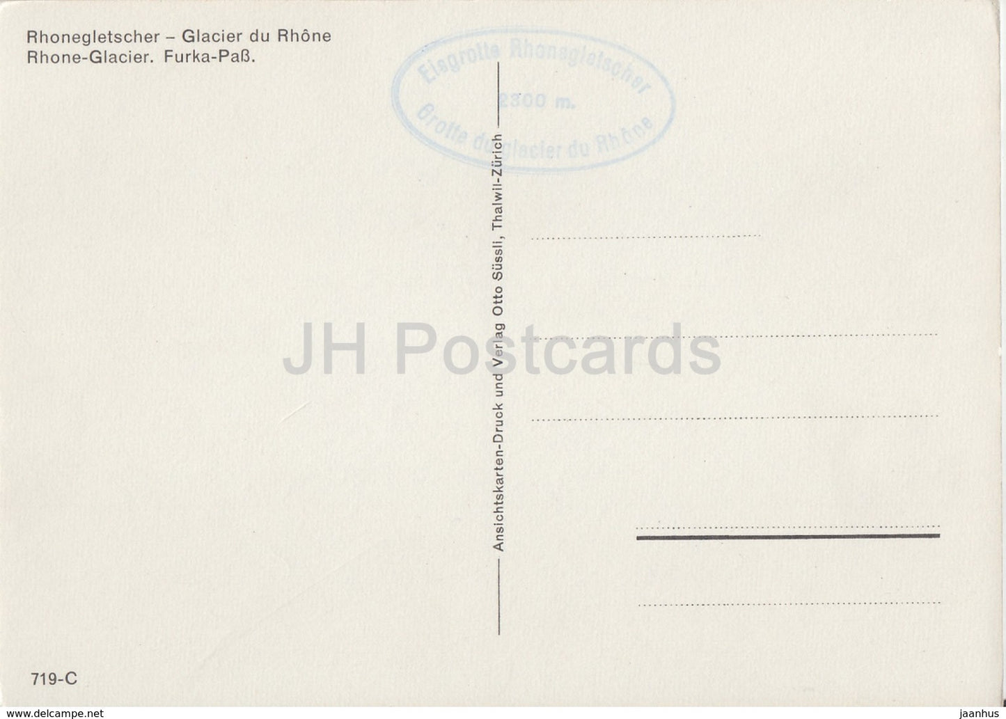 Rhonegletscher - Glacier du Rhone - Furka Pass - Switzerland - unused
