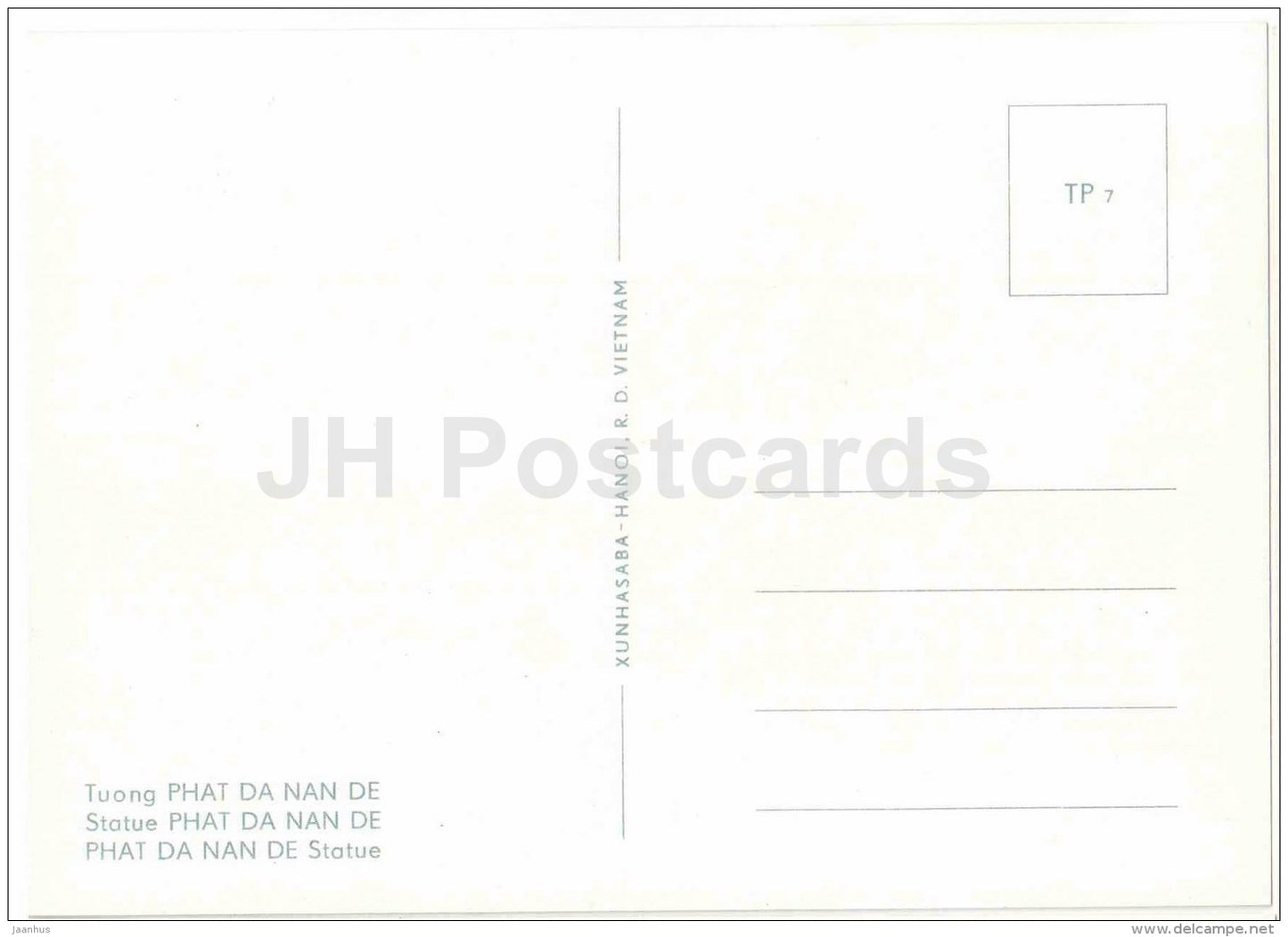 statue Phat Da Nan De - Tay Phuong Pagoda - sculptures figures - Buddhism - religion - Vietnam - unused - JH Postcards