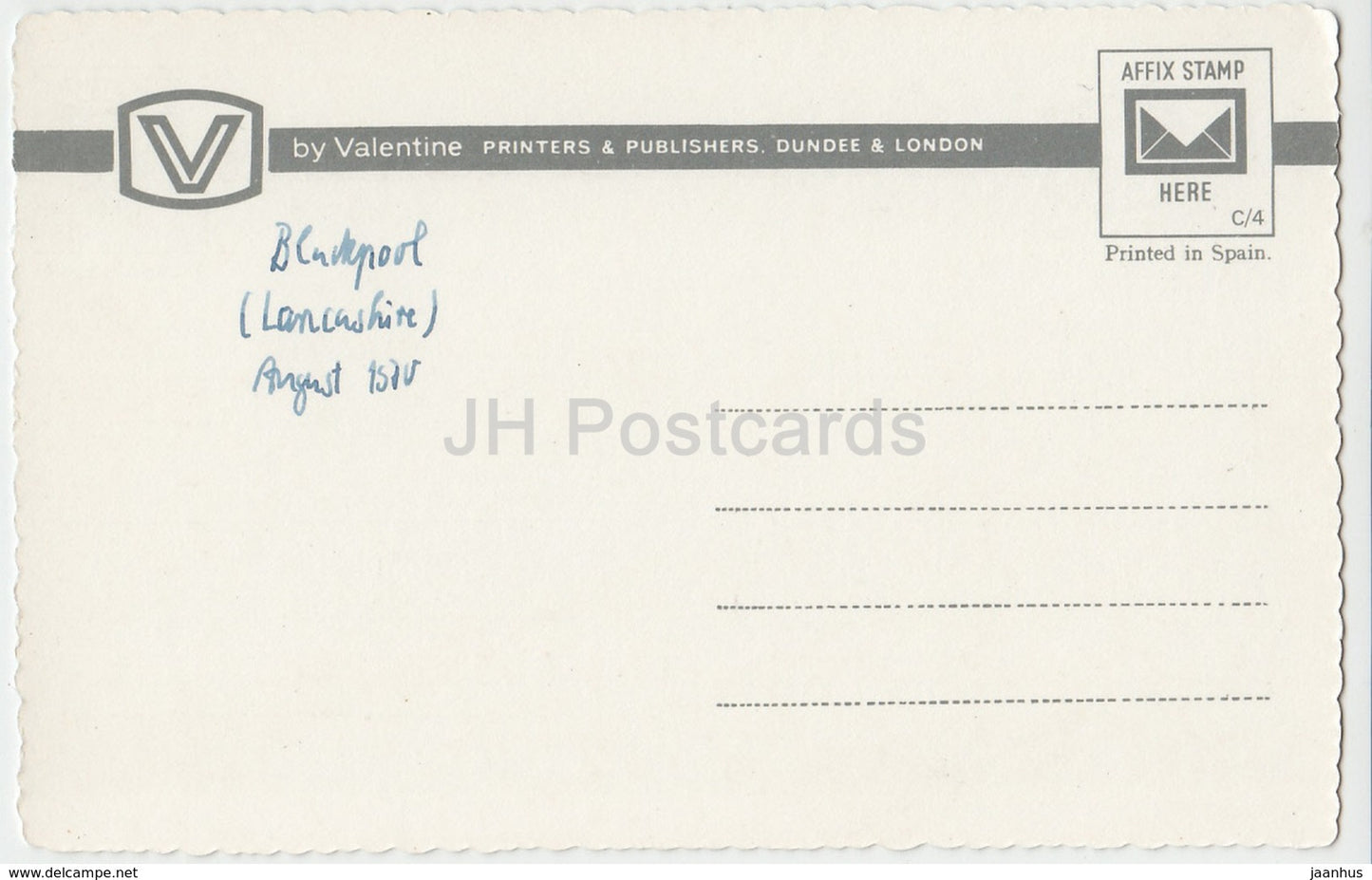 Blackpool - View from North Pier - ET.5119 - 1970 - United Kingdom - England - used