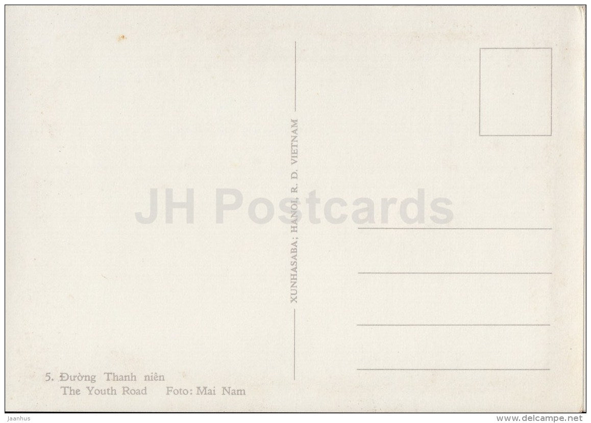The Youth Road - women - Hanoi - old postcard - Vietnam - unused - JH Postcards