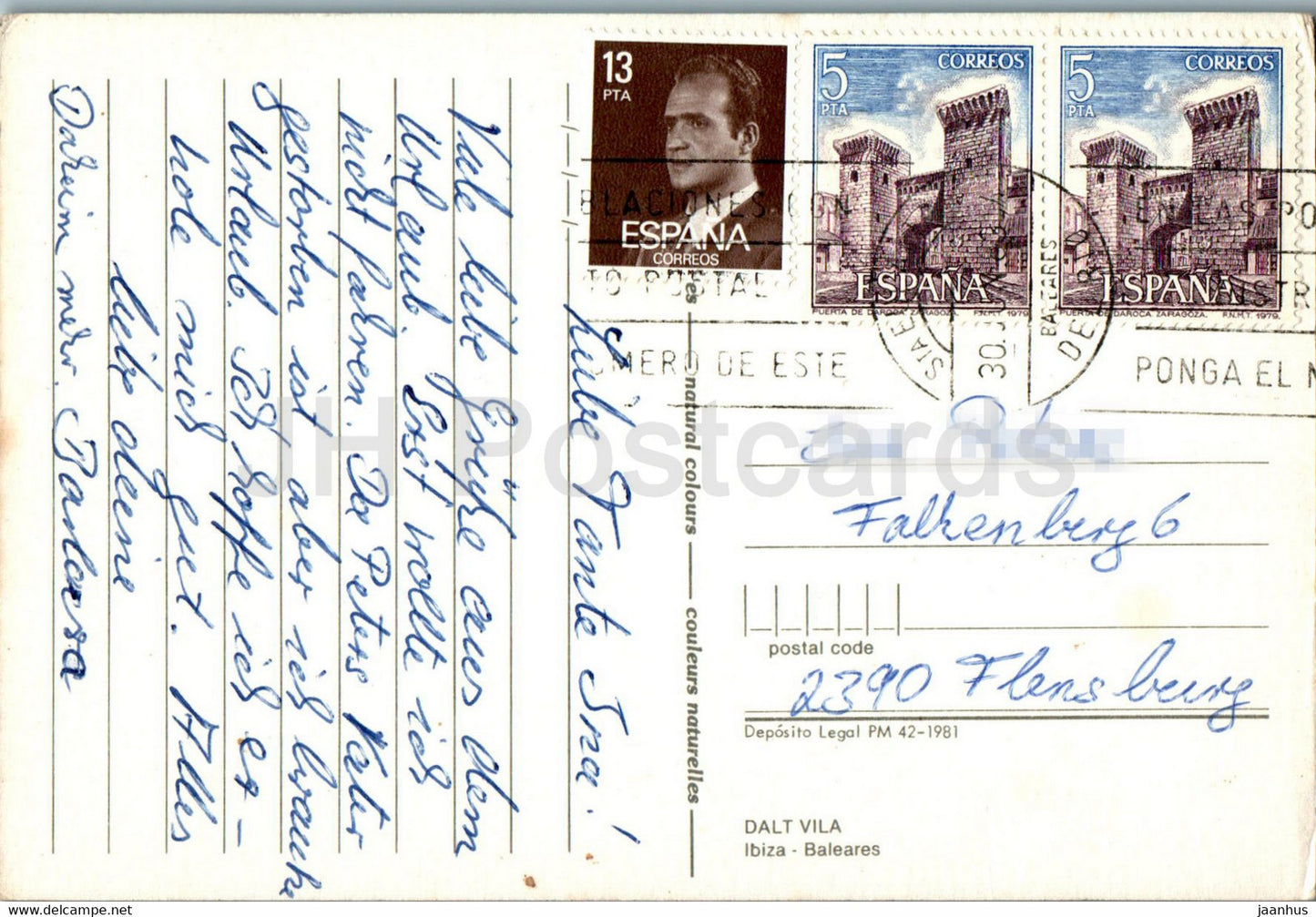 Dalt Vila - Ibiza - Baleares - Verdera - Spain - used