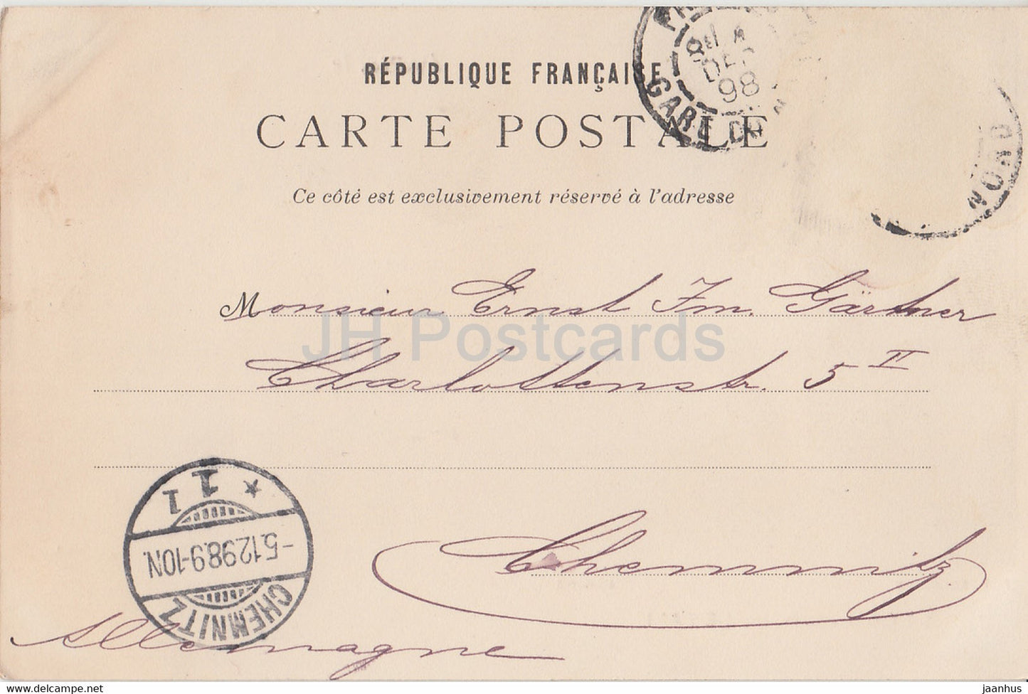 Le Grande Roue de Paris - old postcard - 1898 - France - used