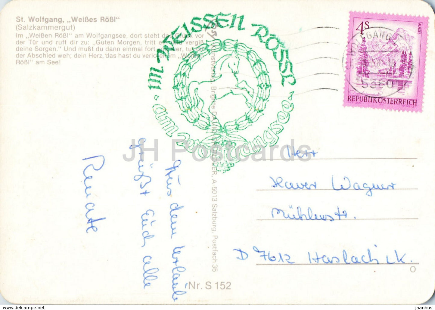 St Wolfgang Weisses Rossl - Salzkammergut - Austria - used
