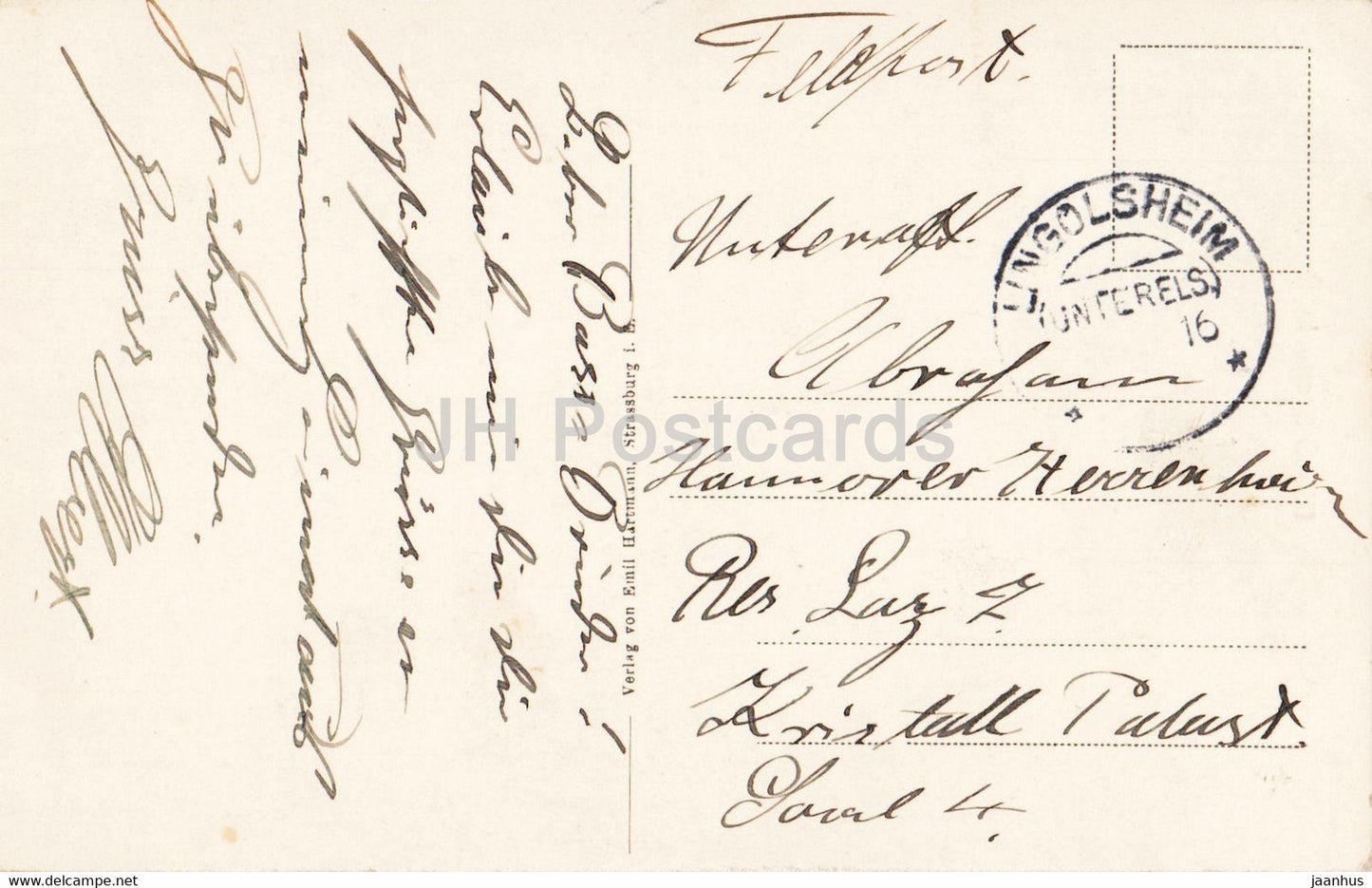 Strasbourg - Die Storche à Strasbourg - oiseaux - cigogne - carte postale ancienne - France - occasion