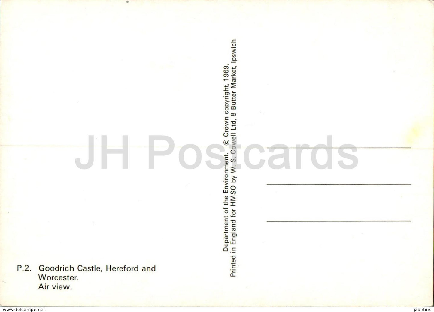 Goodrich Castle - Hereford and Worcester - Air View - P2 - England - United Kingdom - unused