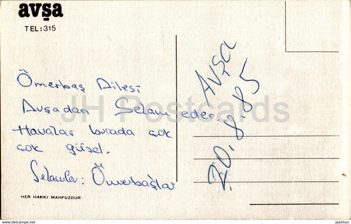 Avsa - 315 - beach - Turkey - used