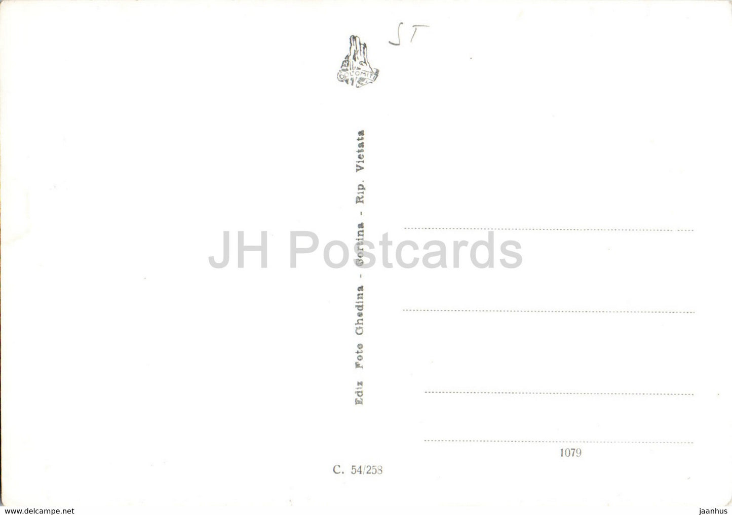 Rifugio Vajolet - 2250 m - multivues - carte postale ancienne - Italie - inutilisée