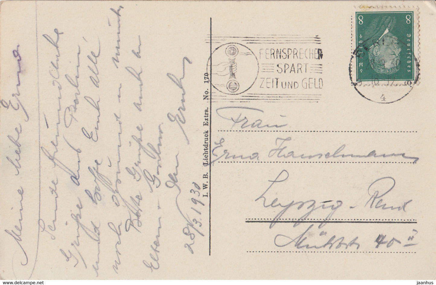 Berlin - Am Schlossplatz mit Stadtbibliothek - library - old car - bus - old postcard - 1930 - Germany - used