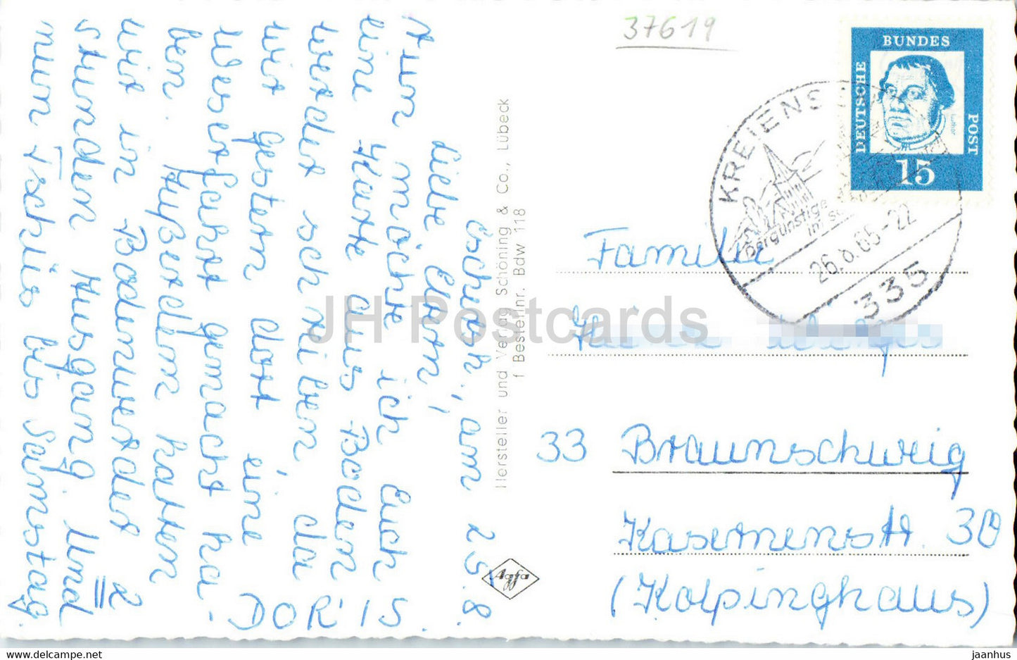 Jod Solbad Bodenwerder a d Weser - old postcard - 1965 - Germany - used