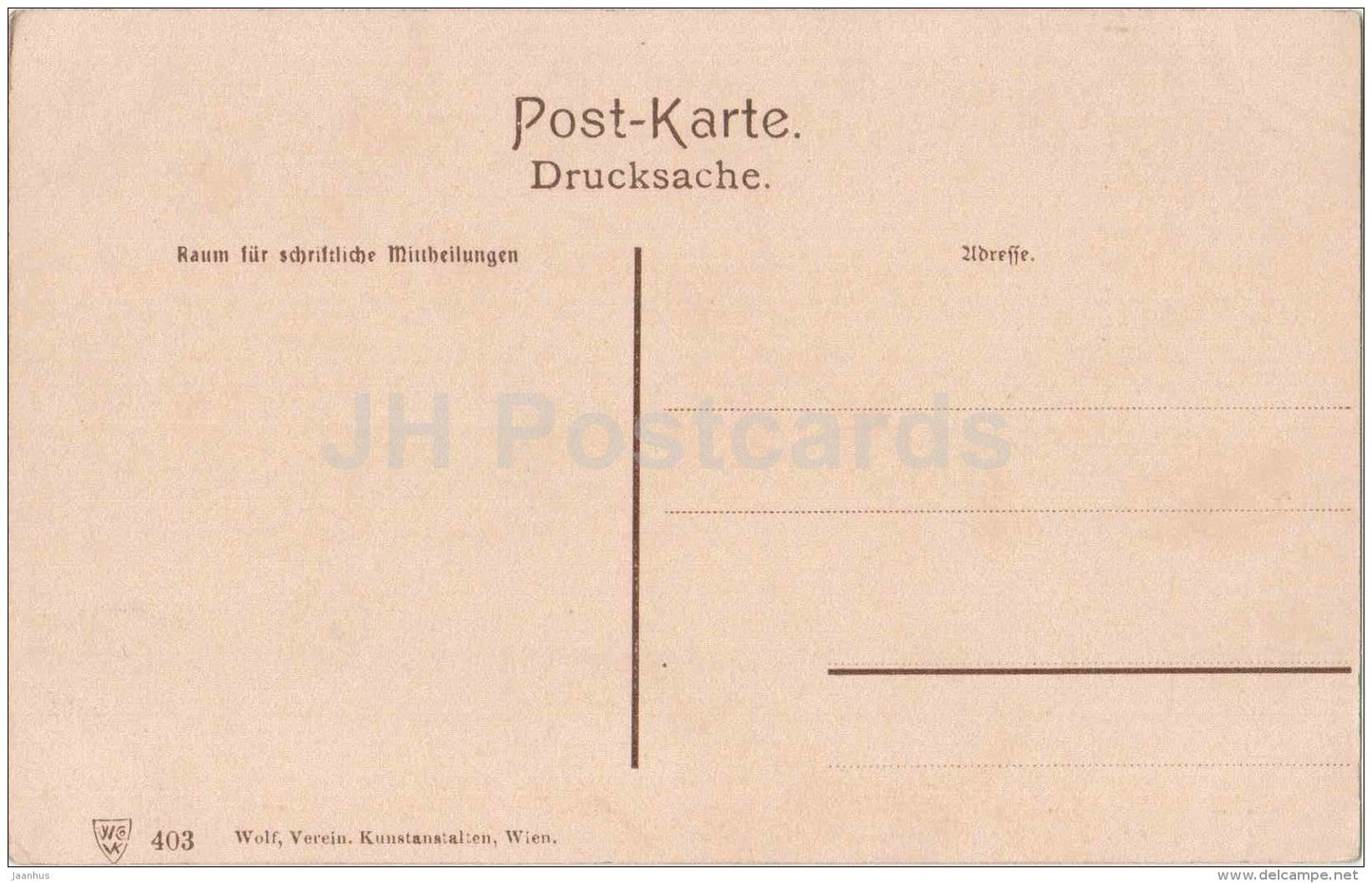 Mozartplatz - Mozartbrunnen - Wien - Vienna - Austria - 403 - old postcard - unused - JH Postcards