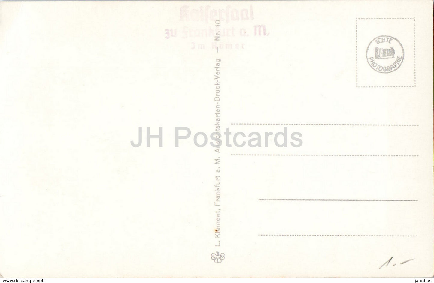 Frankfurt a Main - Das Wanebach Hofchen im Romer - 10 - old postcard - Germany - unused