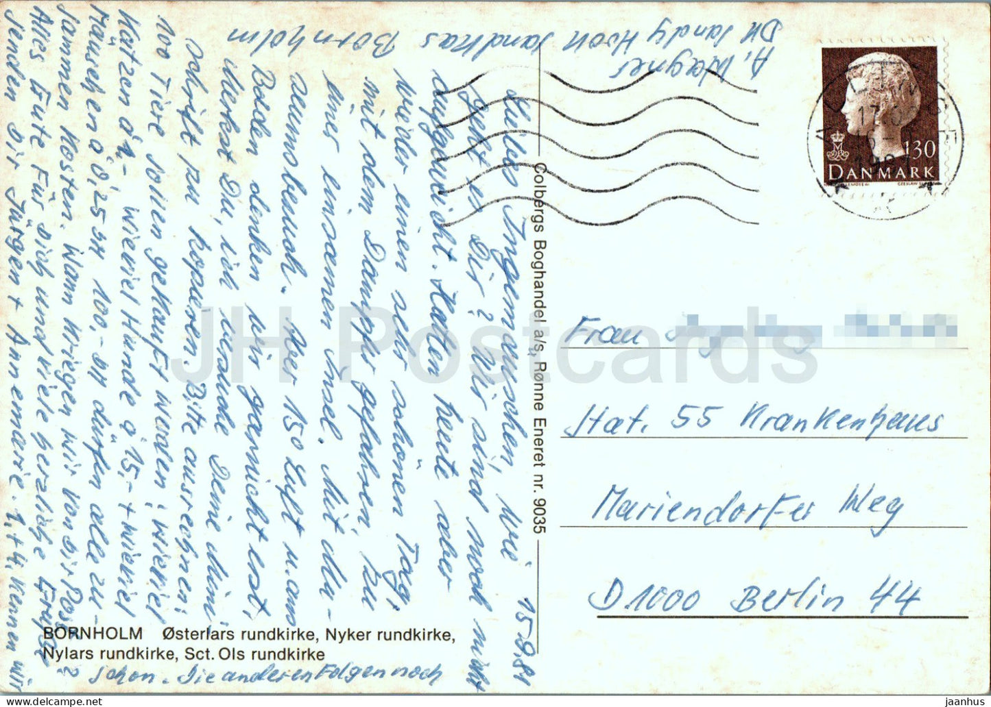 Bornholm - Osterlars Rundkirke - Nyker rundkirke - Nylars rundkirke - église ronde - 1981 - Danemark - utilisé