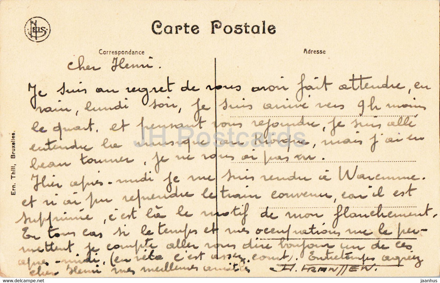 Bruxelles - Bruxelles - Maison du Roi - carte postale ancienne - Belgique - occasion