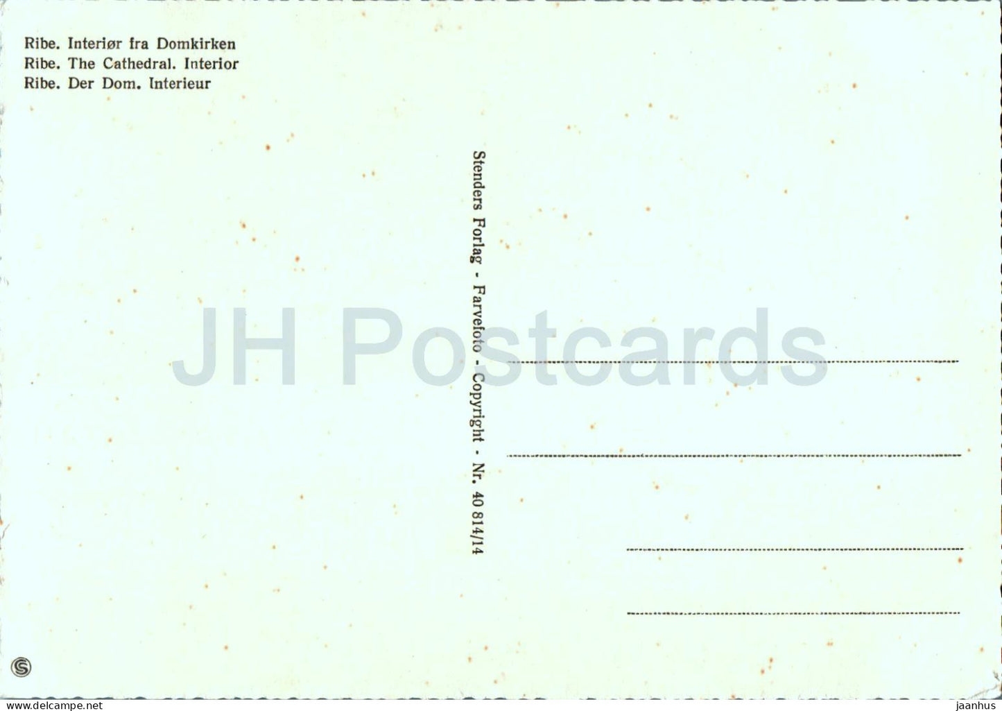 Ribe - Interior fra Domkirken - cathedral - 40 - Denmark - unused