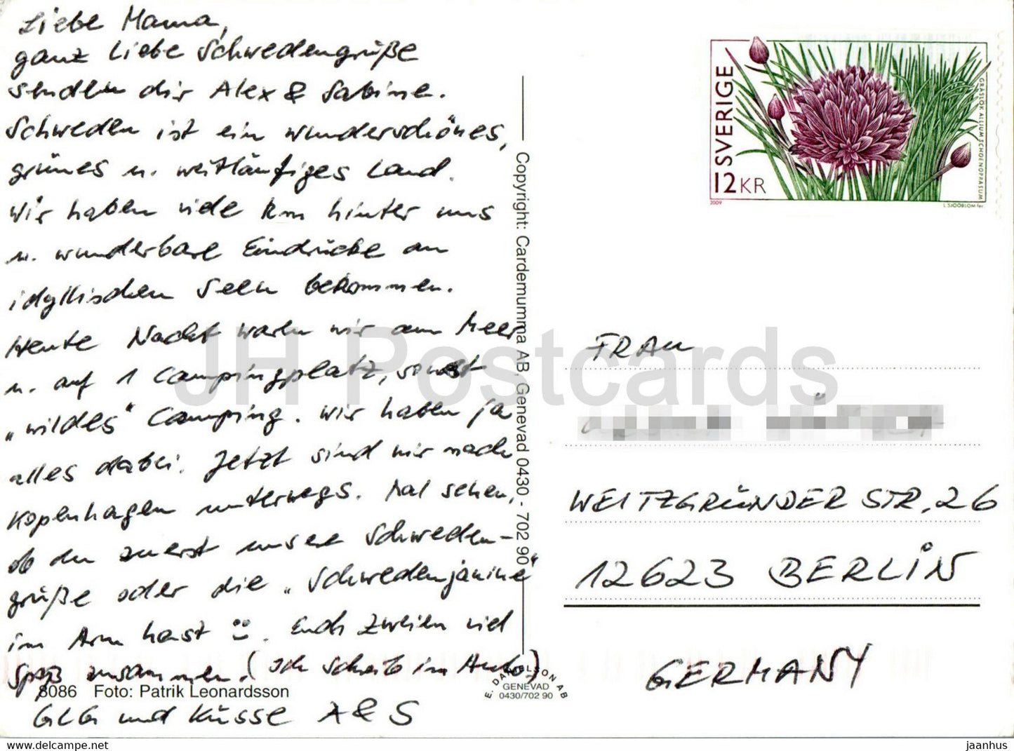 Salutations de Suède - animaux - élan - wapiti - multiview - 8086 - Suède - utilisé