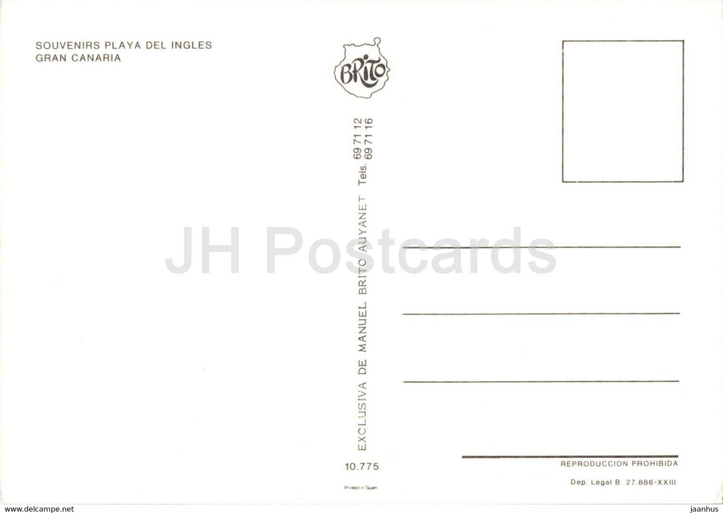 Gran Canaria - Souvenirs Playa del Ingles - carte - multiview - Espagne - inutilisé
