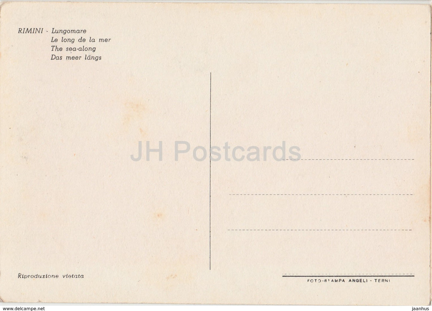 Rimini - Lungomare - Ristorante La Quercia - restaurant - old car - 5 - Italy - unused