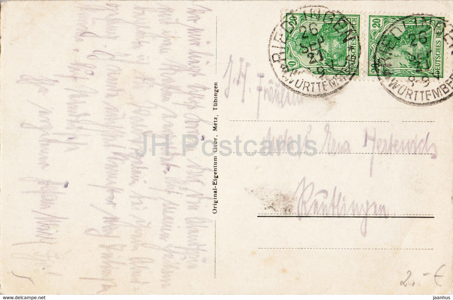 Donautal - Werenwag - Wildenstein - old postcard - 1921 - Germany - used