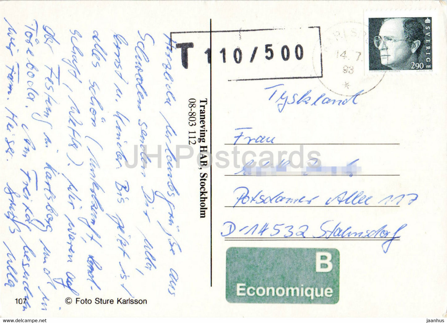 Halsning fran Vastergotland - Gota Kanal - Lacko Slott - 1979 - Schweden - gebraucht