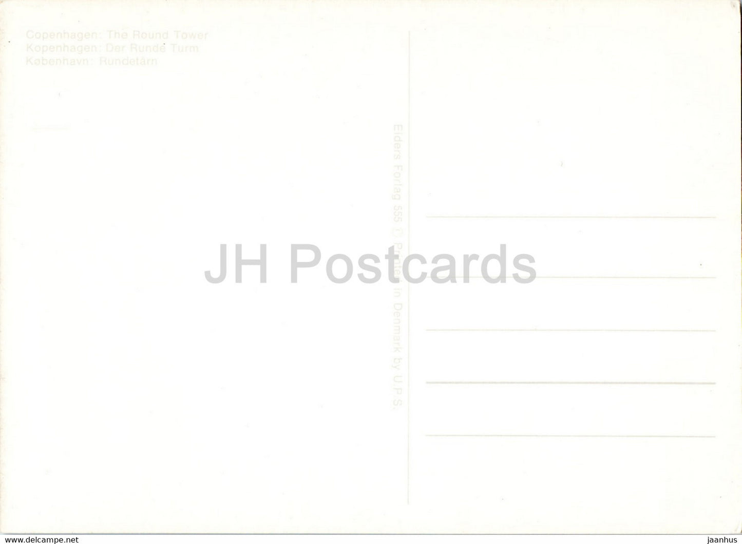 Kopenhagen – Der Runde Turm – Dänemark – unbenutzt