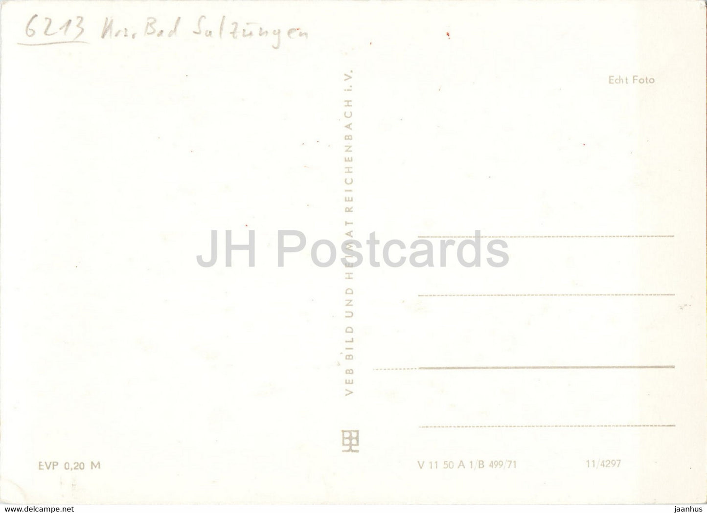 Stadtlengsfeld - Rhon - Friedensstrasse - Diatsanatorium - Polytechnische Oberschule old postcard - Germany DDR - unused