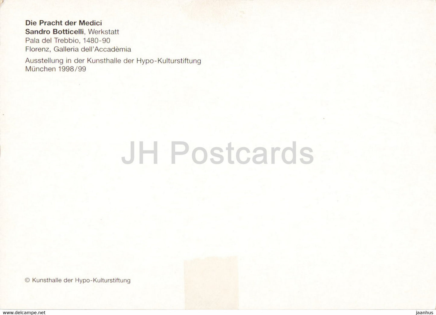 painting by Sandro Botticelli - Die Pracht der Medici - Italian art - Germany - unused