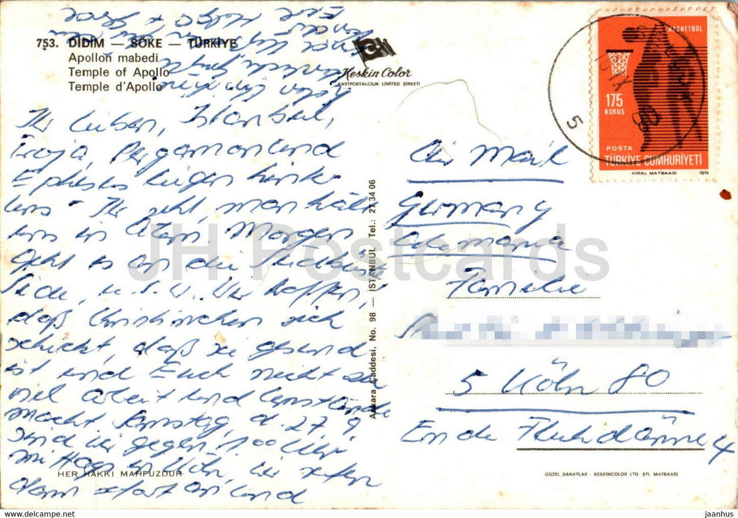 Didim - Soke - Temple of Apollo - ancient world - 753 - Turkey - used