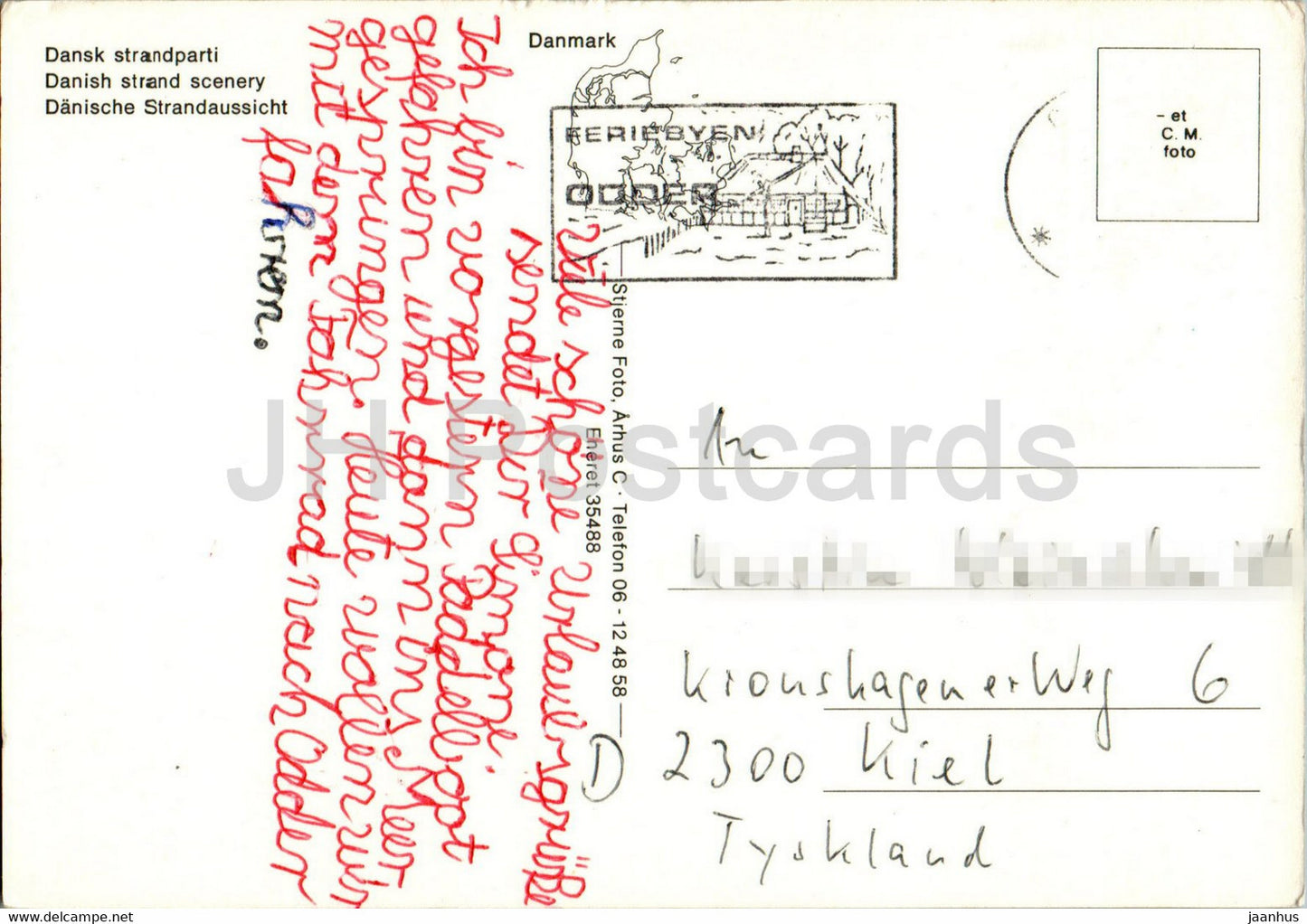 Dansk Strandparti - Danish strand scenery - Denmark - used