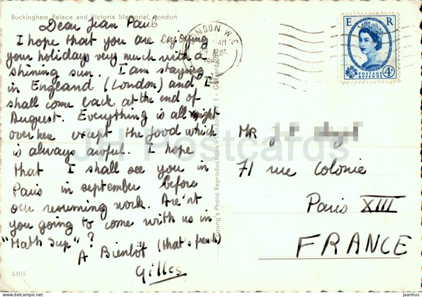 London – Buckingham Palace und Victoria Memorial – LD/5 – England – Vereinigtes Königreich – gebraucht