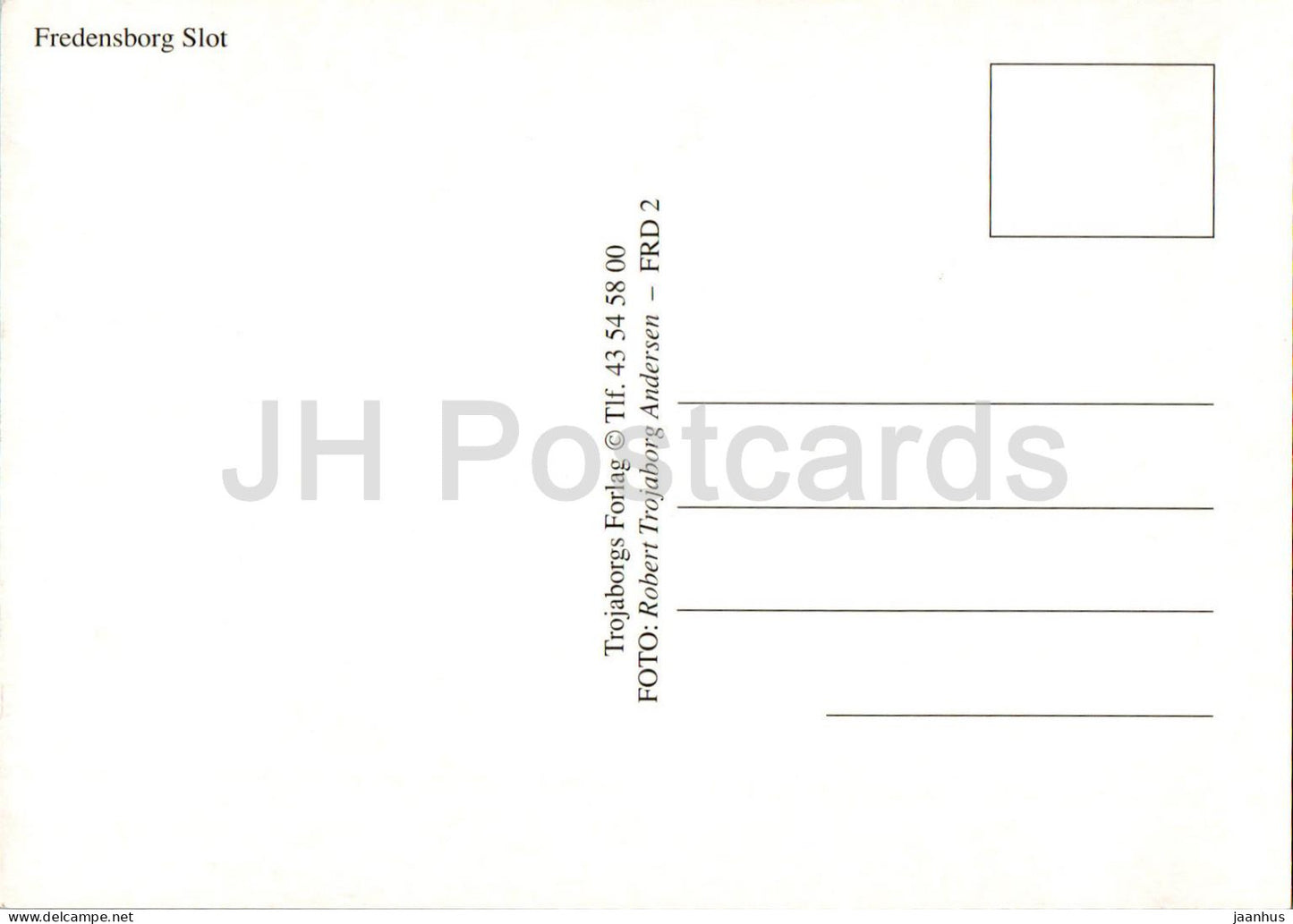 Emplacement de Fredensborg - château - FRD 2 - Danemark - inutilisé