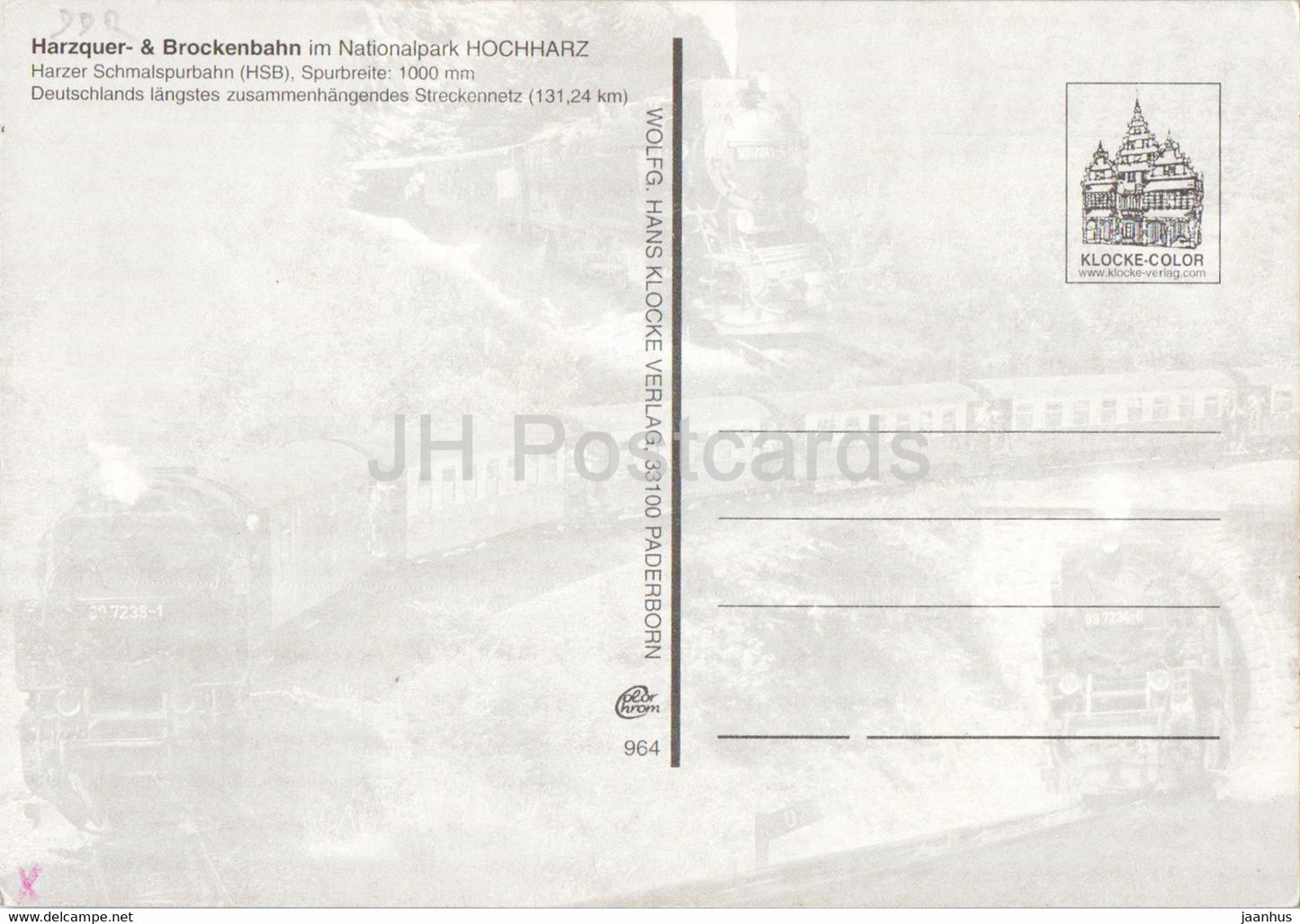 Harzquer & Brockenbahn im Nationalpark Hochharz - train - chemin de fer - locomotive - Allemagne - inutilisé