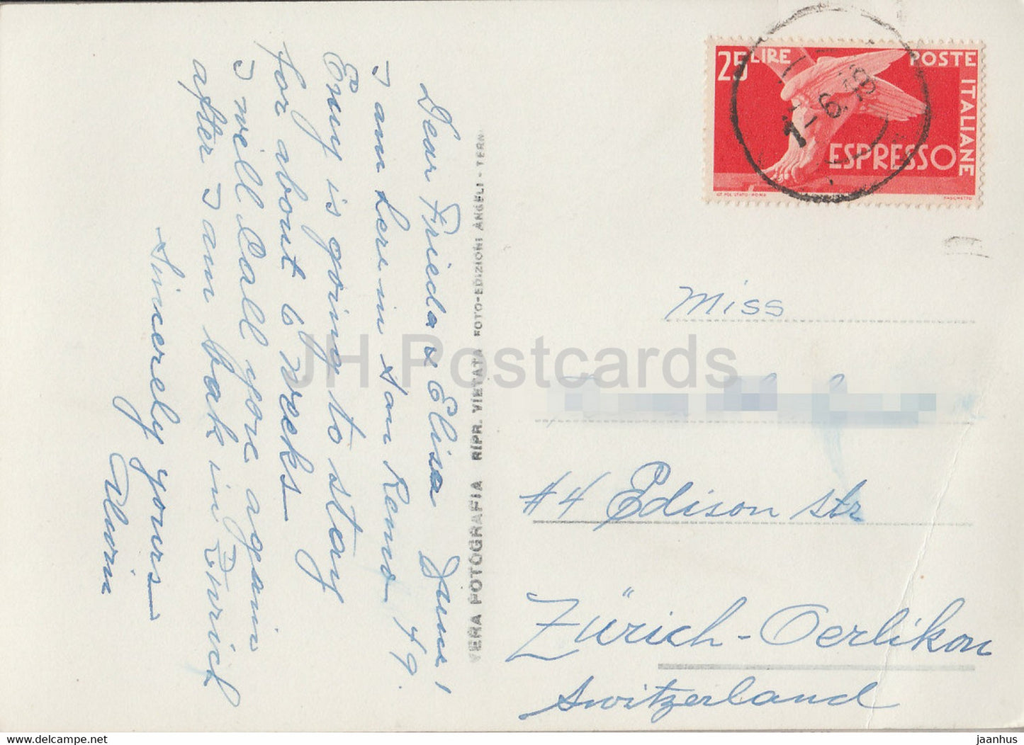 Sanremo - San Remo - panorama - 18 - 1949 - old postcard - Italy - used