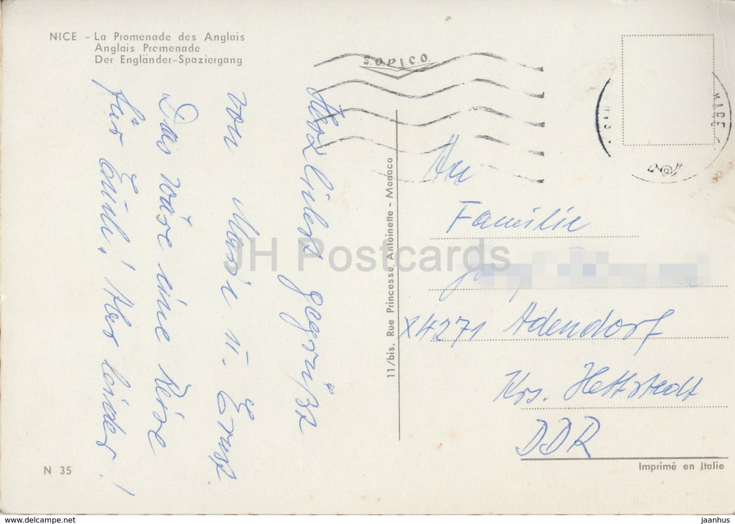 Nice - La Promenade les Anglais - plage - France - occasion