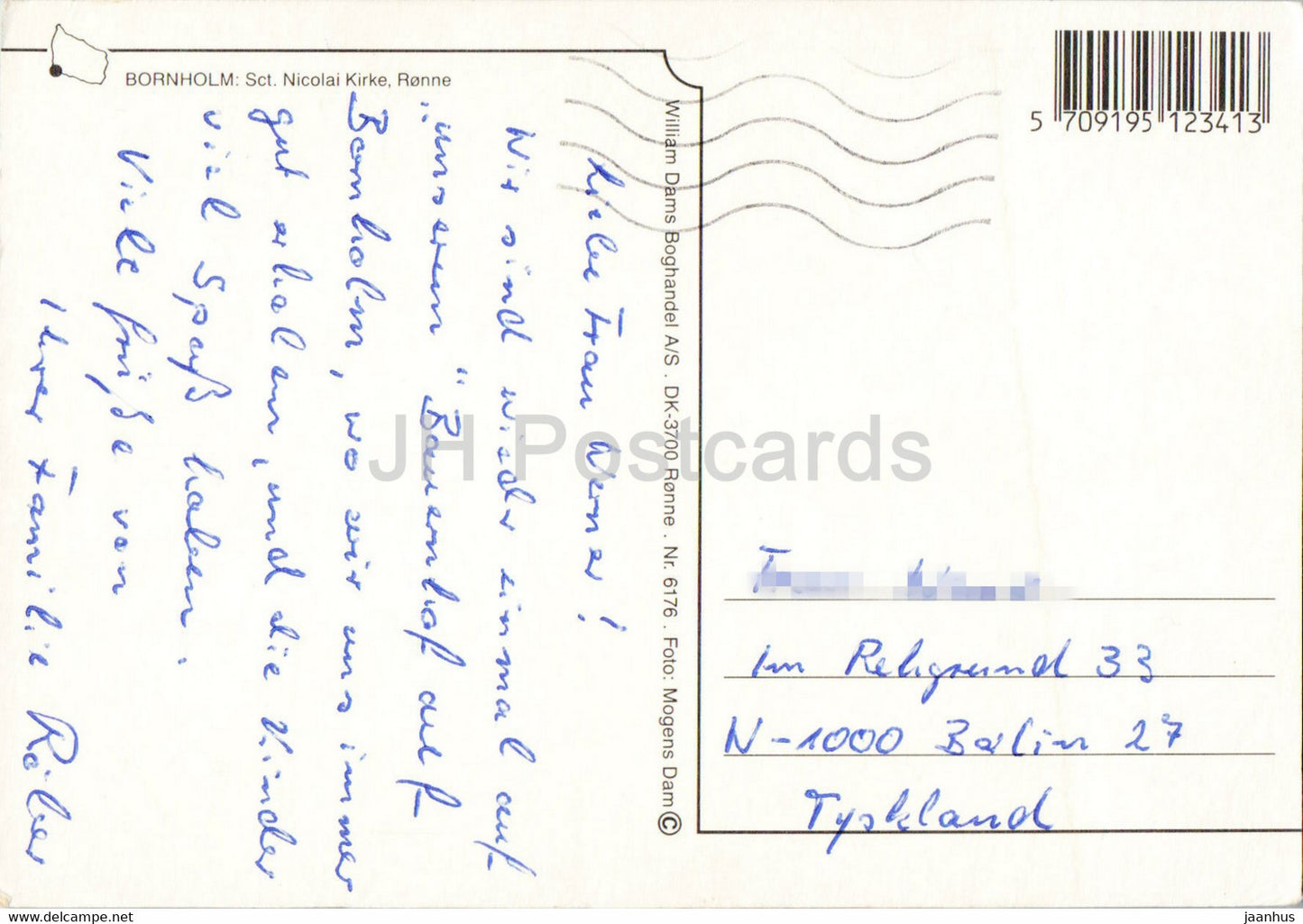 Bornholm - church - boat - port - Denmark - used