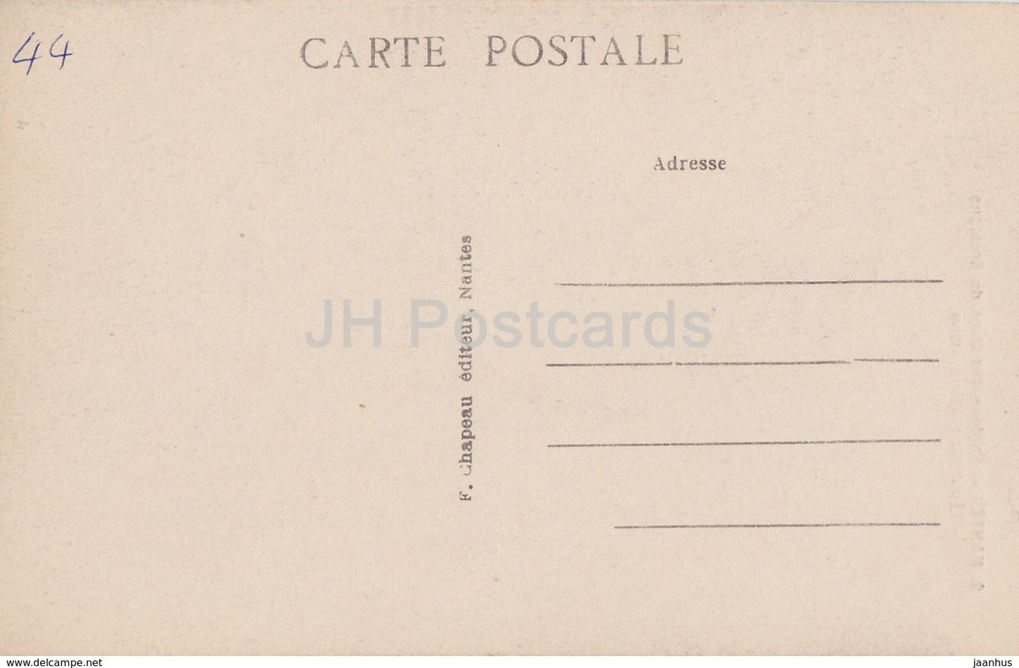 Nantes - Chateau des Ducs de Bretagne - Tour du Pied de Biche - castle - 2 - old postcard - France - unused