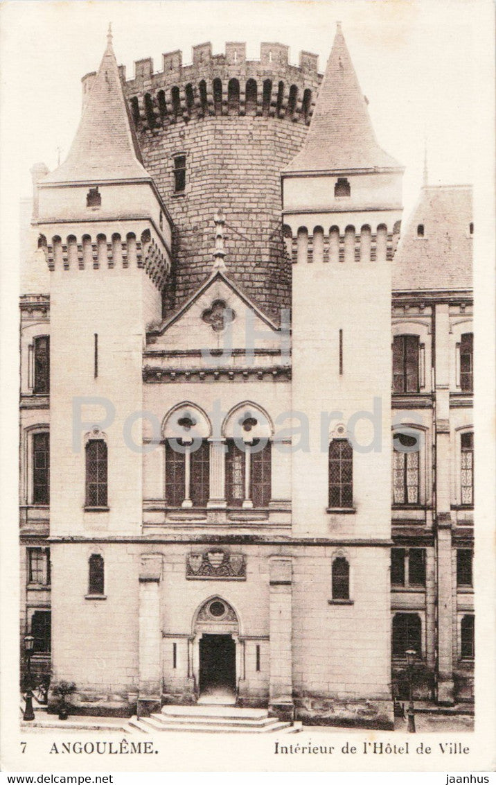 Angouleme - Interieur de l'Hotel de Ville - 7 - old postcard - France - unused - JH Postcards