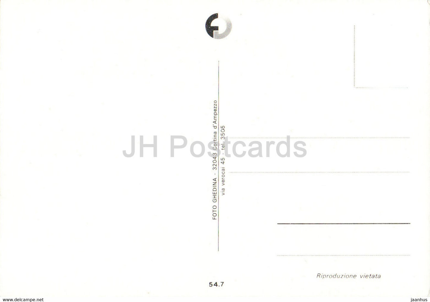 Rif Ciampedie - cable car - 54.7 - multiview - Italy - unused