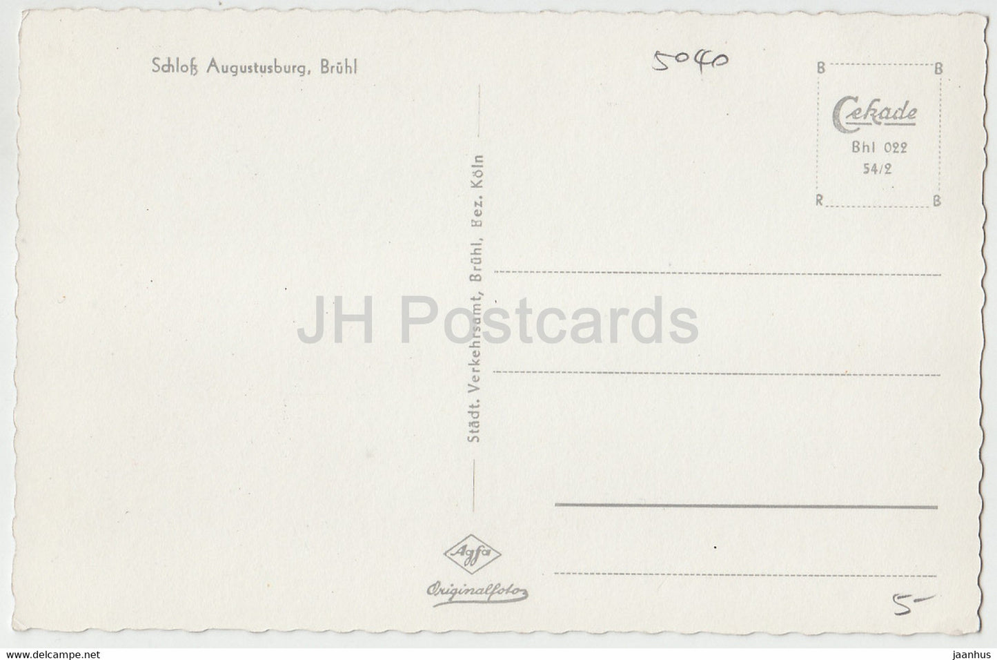 Schloss Augustusburg - Bruhl - 1 - castle - Germany - unused