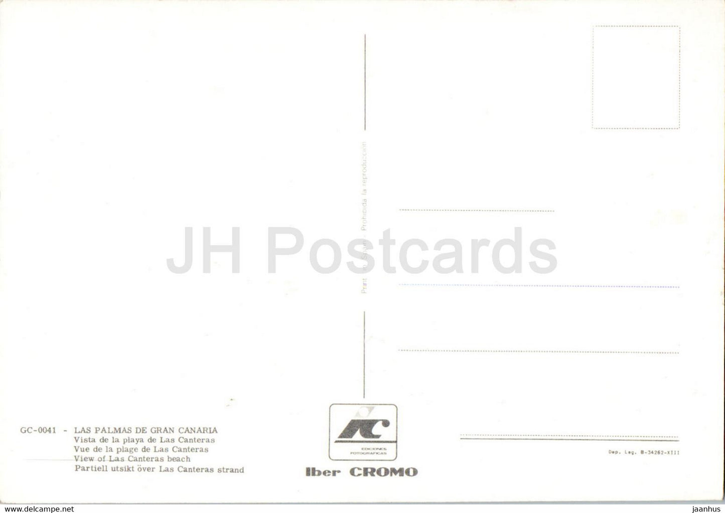Las Palmas de Gran Canaria - Vista de la Playa de Las Canteras - plage - Espagne - inutilisé