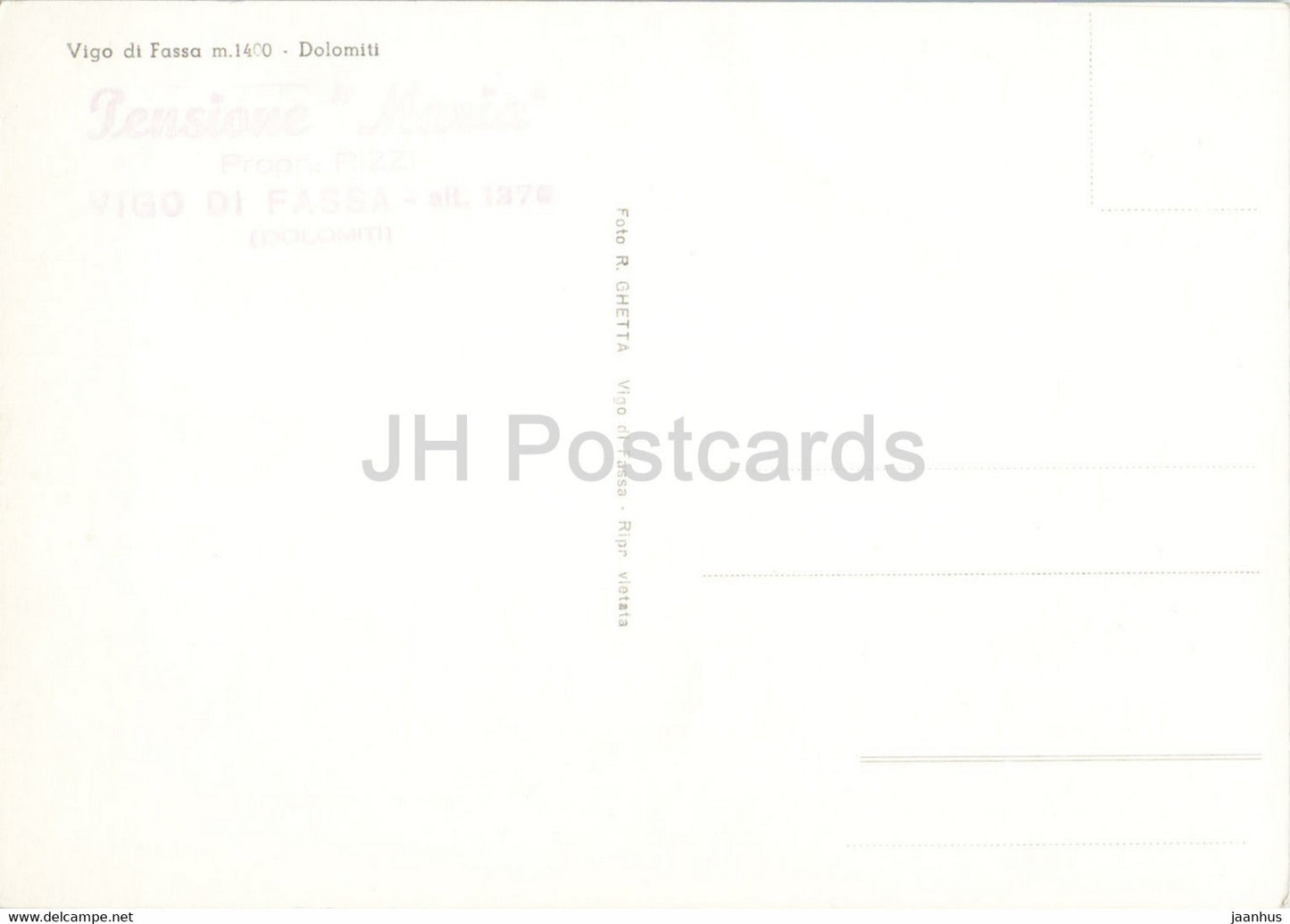 Vigo di Fassa 1400 m - Dolomiti - Italy - unused