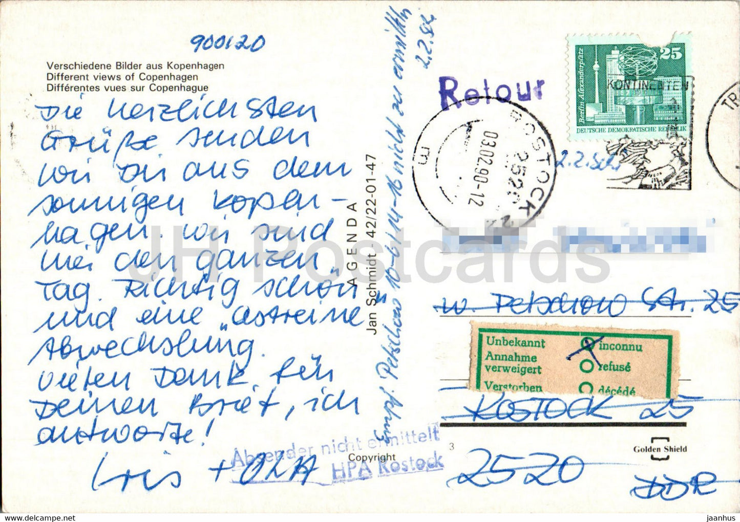 Copenhague - Kopenhagen - Différentes vues - multiview - 1990 - Danemark - utilisé