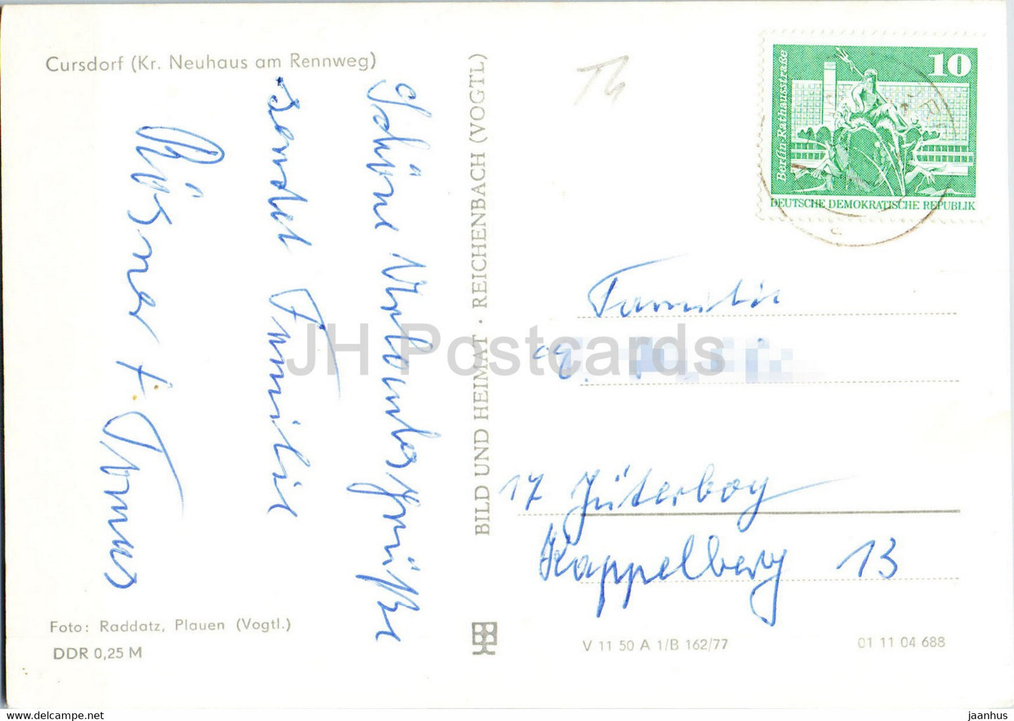 Cursdorf - Kr Neuhaus am Rennweg - Germany DDR - used