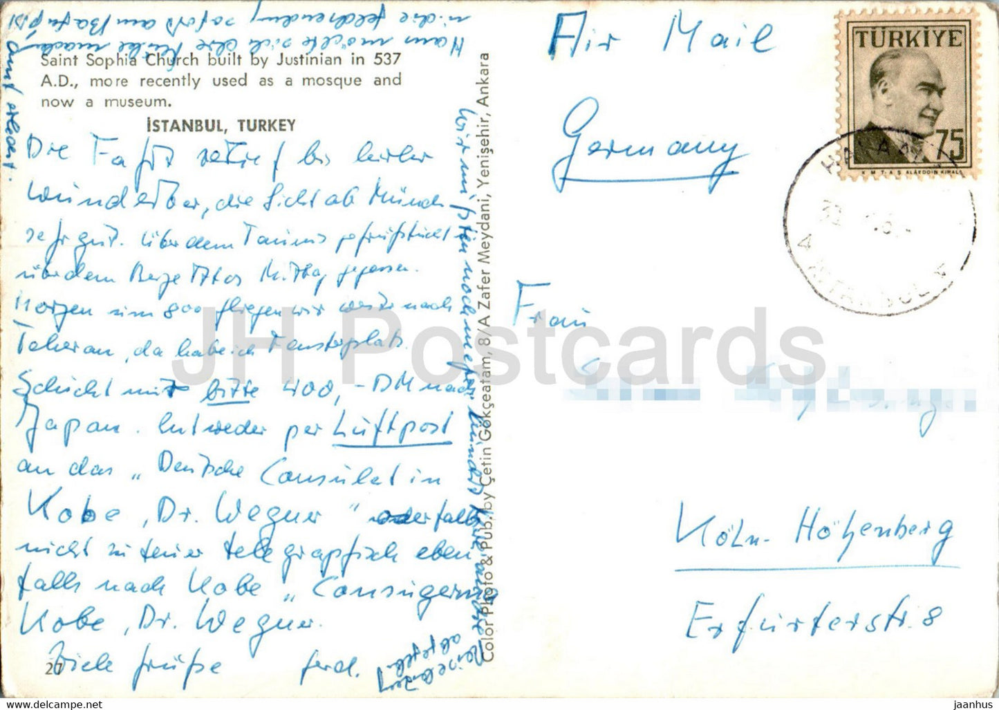 Istanbul - Sophienkirche - Türkei - gebraucht