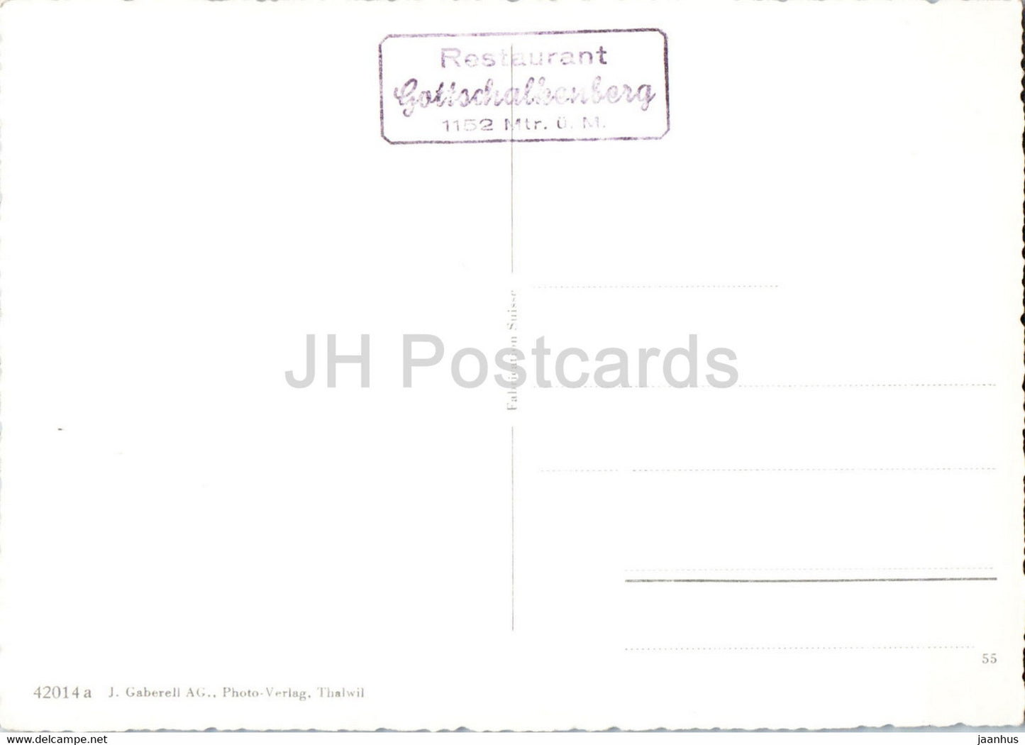 Gottschalkenberg - Blick gegen die Glarnischgruppe - 42014 - carte postale ancienne - Suisse - inutilisée