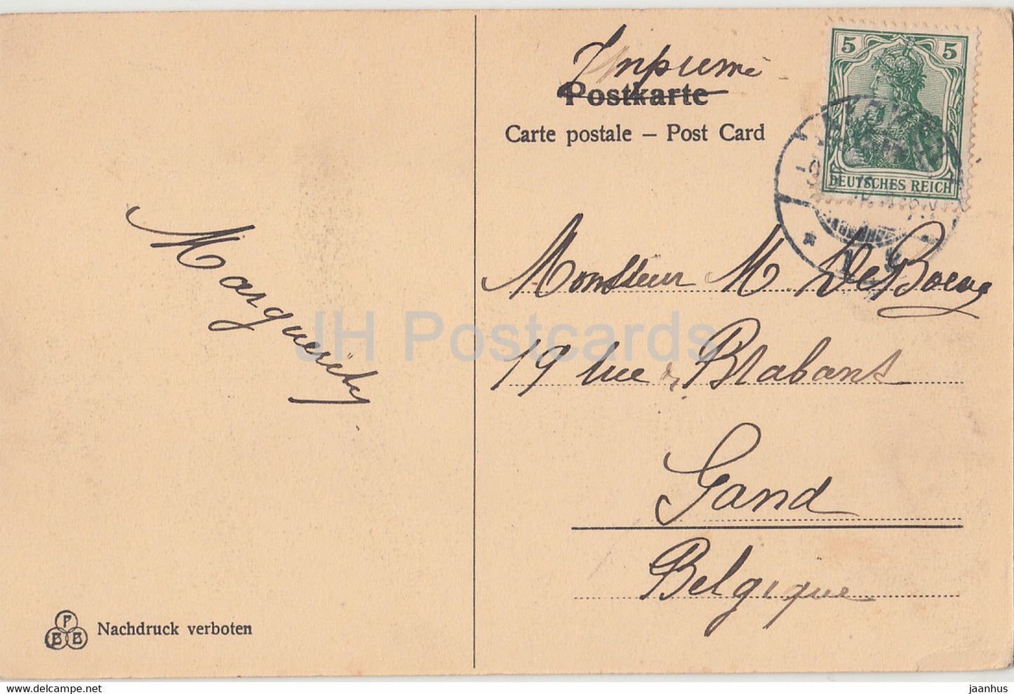 Aachen - Elisenbrunnen - 1 - Gemalde v Hermann Killian - old postcard - 1910 - Germany - used