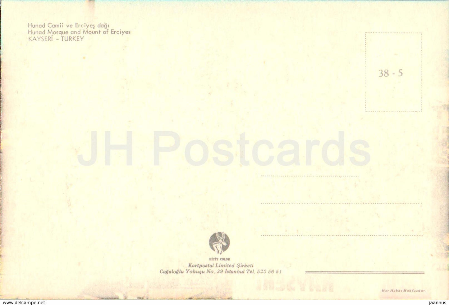 Kayseri - Hunad mosque and Mount of Erciyes - 38-5 - Turkey - unused