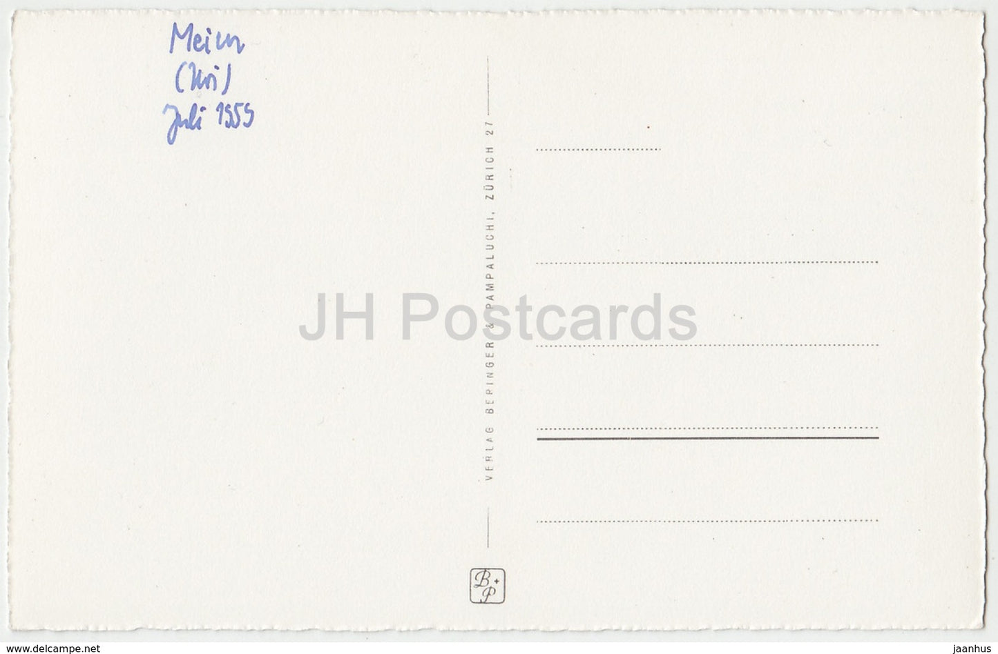 Sustenpass im Meiental - 7413 - Schweiz - 1959 - gebraucht